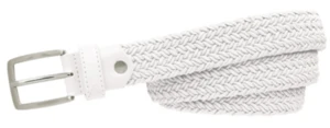 Alberto Basic Braided Womens White 85 cm Cinture