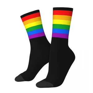 LGBT Pride Socks Male Mens Women Winter Stockings Polyester