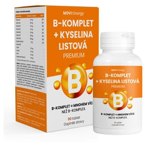 MOVIT ENERGY B-Komplet + kyselina listová premium 90 tablet