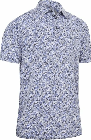 Callaway Mens Filter Floral Print Polo Caviar M Polo