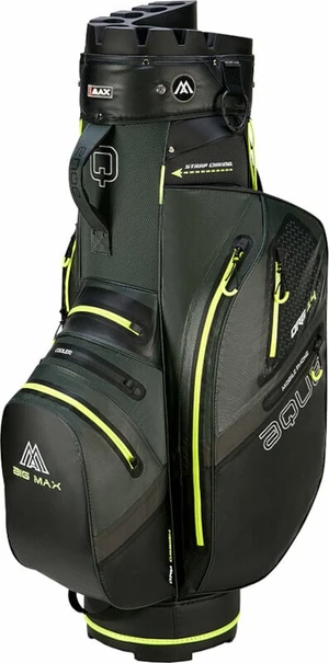 Big Max Aqua Silencio 4 Organizer Forest Green/Black/Lime Torba na wózek golfowy