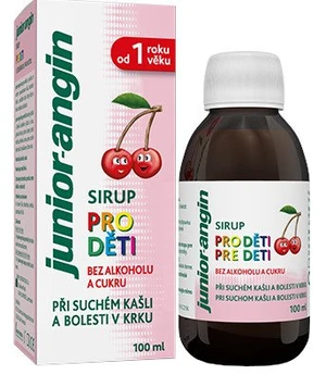 Junior-angin sirup pre deti s čerešňovou príchuťou 100 ml