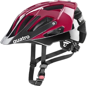 UVEX Quatro Red/Black 52-57 Casco de bicicleta