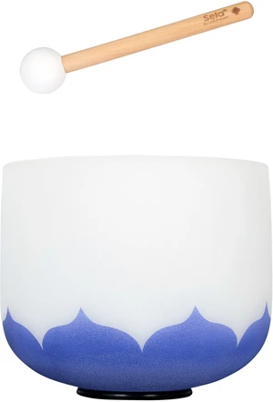 Sela 9“ Crystal Singing Bowl Set Lotus 432Hz A - Indigo (Third Eye Chakra) El cuenco cantor 9" Third Eye Chakra