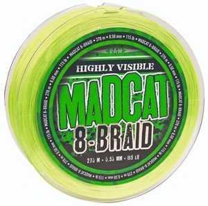 MADCAT 8-Braid Hi Vis Yellow 0,60 mm 270 m 61,2 kg Šňůra