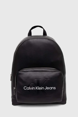 Ruksak Calvin Klein Jeans dámsky, čierna farba, veľký, jednofarebný, K60K612223