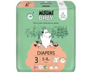 MUUMI BABY 3 Midi 5–8 kg eko pleny 50 ks