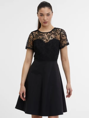 Black women's dress with lace ORSAY