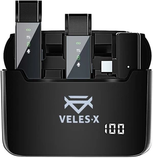 Veles-X Wireless Lavalier Microphone System Dual USB-C Micrófono para Smartphone