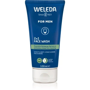 Weleda For Men 2v1 čistiaci gél na tvár a fúzy 100 ml