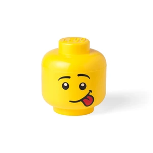 Żółty pojemnik w kształcie głowy LEGO® Silly, ⌀ 16,3 cm