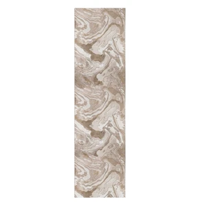 Beżowy chodnik 80x300 cm Marbled – Flair Rugs