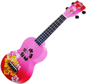 Mahalo Hibiscus Ukulele soprano Hibiscus Red Burst