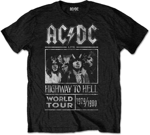 AC/DC Maglietta Highway to Hell World Tour 1979/1980 Unisex Black 2XL