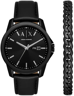 Armani Exchange Darčekový set Leren + náramok AX7147SET