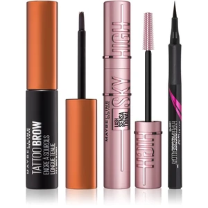 Maybelline Make-Up Set set za zvýhodnenú cenu na oči a obočie Medium Brown