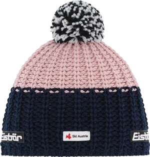 Eisbär Refocus Pompon SKA Beanie Midnight Blue/Pink Clay UNI Sapka