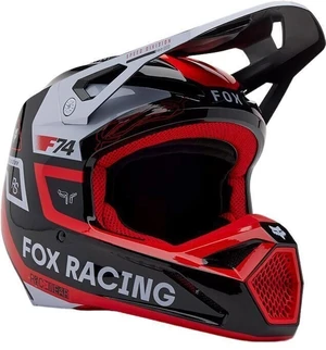 FOX V1 Race Spec Fluorescent Red S Helm