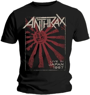 Anthrax Camiseta de manga corta Live in Japan Unisex Black M