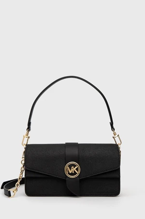 Kožená kabelka MICHAEL Michael Kors černá barva