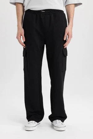 DEFACTO Regular Fit Cargo Pocket Straight Leg Sweatpants