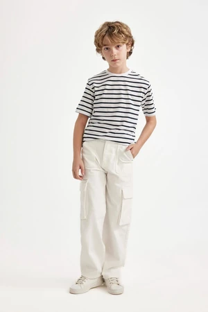 DEFACTO Boys Cargo Fit Straight Leg Jeans