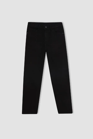 DEFACTO Boy Straight Fit Straight Leg Pocket Black Jeans