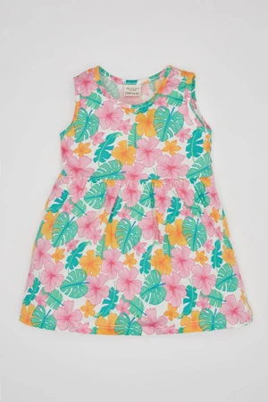 DEFACTO Baby Girl Patterned Sleeveless Dress