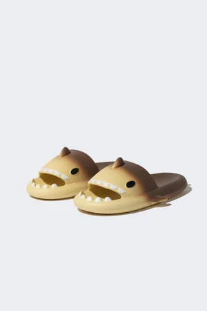 DEFACTO Men's High Sole Shark Eva Slippers