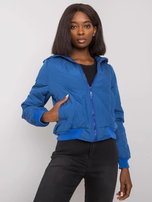 Women's short jacket with Larah quilting - blue