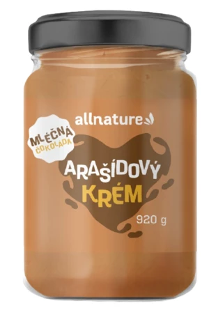 ALLNATURE Arašídový krém s mléčnou čokoládou 920 g