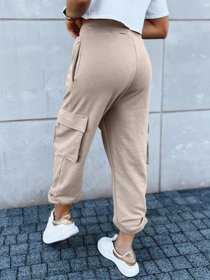 Women's sweatpants BAGGY beige Dstreet