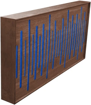 Mega Acoustic FiberExcellentPRO120 Walnut/Blue Absorbent Holzplatte