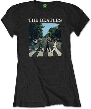 The Beatles T-shirt Abbey Road & Logo Womens Black L