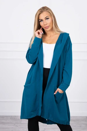 Oversize Navy Hooded Cape