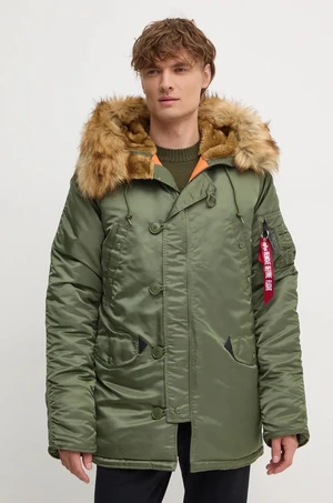 Bunda Alpha Industries 103141 01 pánská, zelená barva, zimní