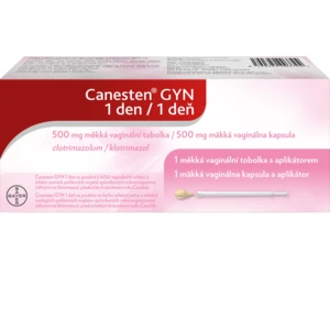 CANESTEN GYN 1 deň 500 mg, mäkká vaginálna kapsula 1 ks