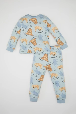 DEFACTO Baby Boy Animal Patterned Long Sleeve Pajama Set