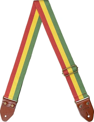 Cascha CGS-CD3 Cotton Tekstylne gitarowe pasy Rasta