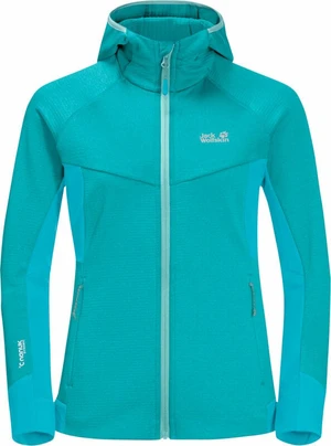 Jack Wolfskin Hydro Grid Fleece W Dark Aqua S Sudadera con capucha para exteriores