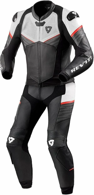 Rev'it! Combi Beta Black/White 50 Tuta da moto divisible