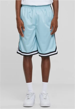 Men's Stripes Mesh Shorts - Ocean Blue/Black/White