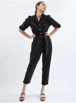 Orsay Black Denim Overall - Women