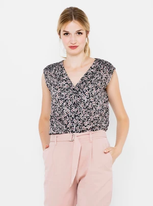 Grey floral top CAMAIEU - Women