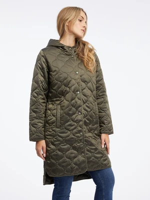 Orsay Khaki Women's Light Quilted Coat - Women's