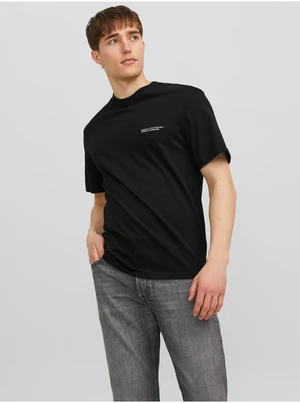 Black Mens T-Shirt Jack & Jones Vesterbro - Men