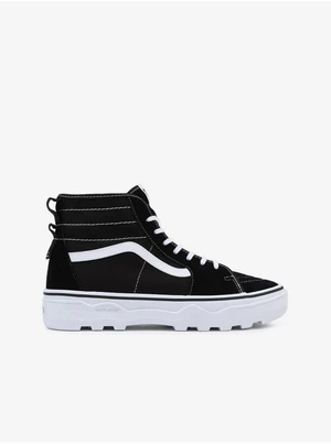 Black women's ankle leather sneakers VANS - Women