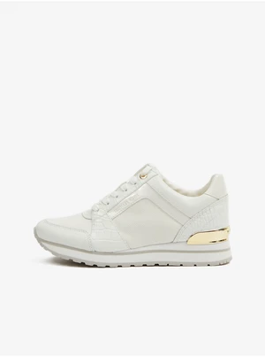 White Women's Leather Sneakers Michael Kors Billie - Women