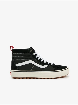 Black Mens Ankle Sneakers with Suede Details VANS UA SK8- - Men