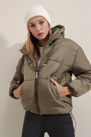 Bigdart 5117 Inflatable Hooded Jacket - Khaki